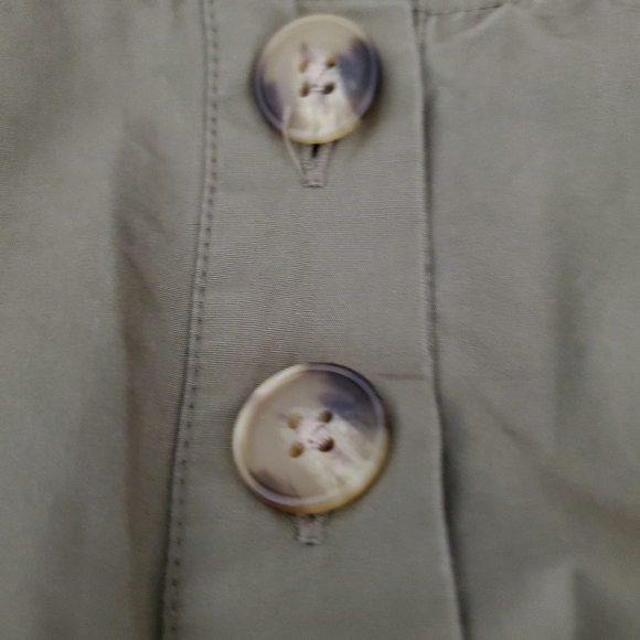 MADEWELL Tunic Olive Green Dress Lagenlook OVERSIZED Small - Picture 7 of 9